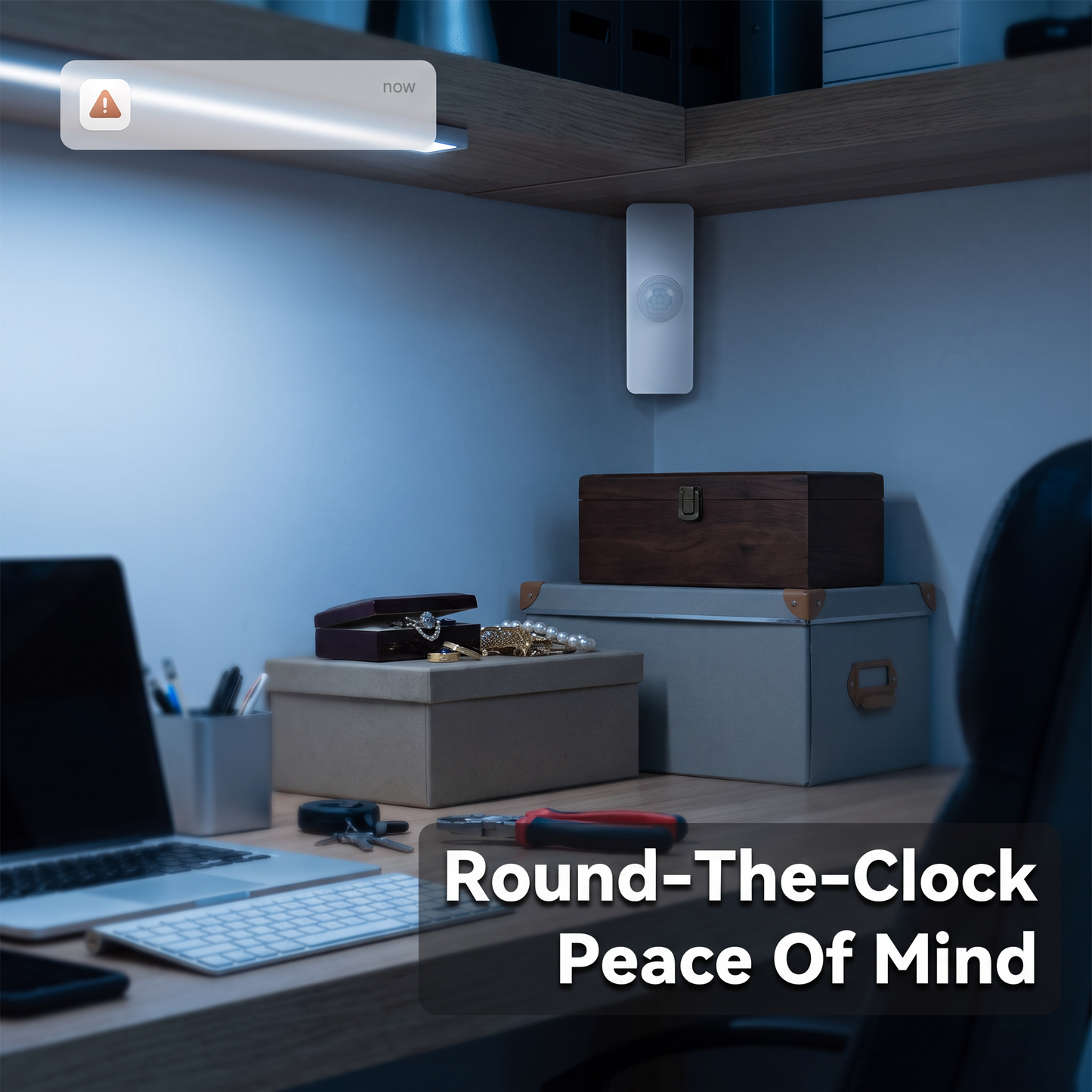 PureNode WiFi PIR Sensor 8m/130 - Tuya, Alexa, Google