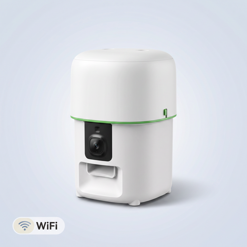 PureNode WiFi Pet Camera Treat Dispenser - hero shot