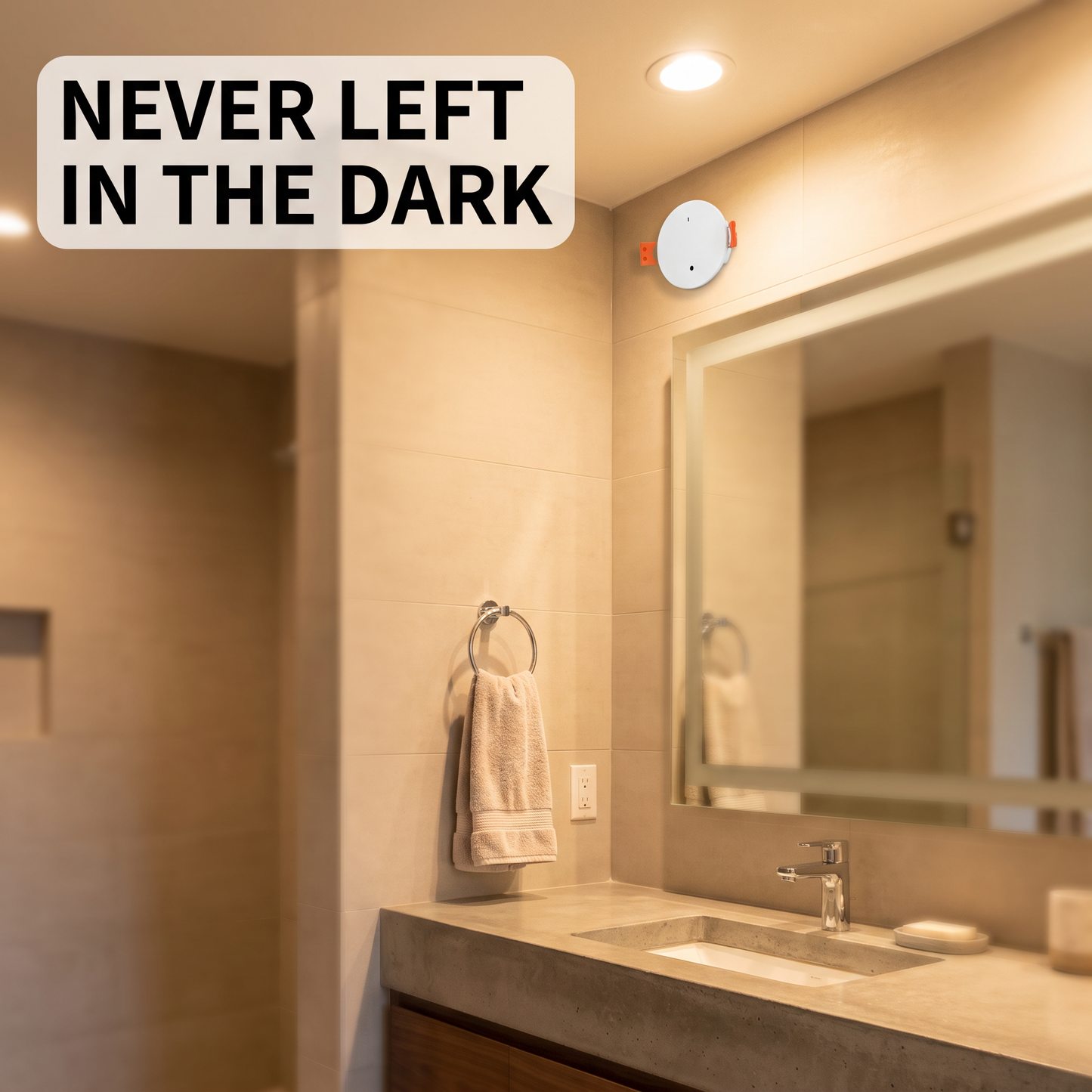 PureNode mmWave Presence Sensor - bathroom use case