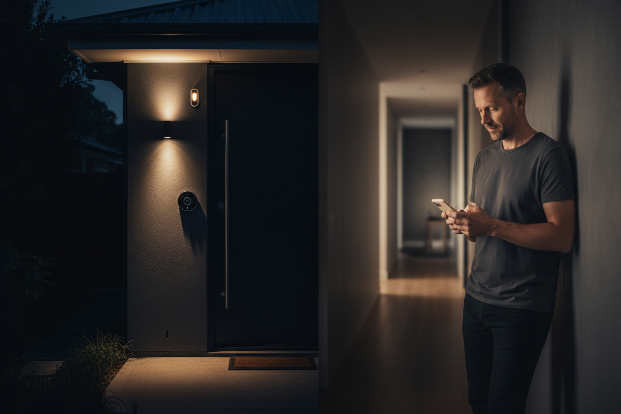 Slide 3 — Smart Security Nighttime