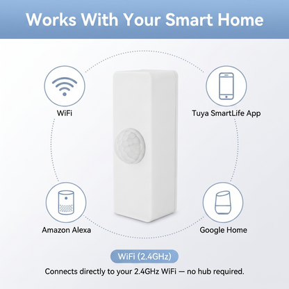 PureNode WiFi PIR Sensor 8m/130 - Tuya, Alexa, Google