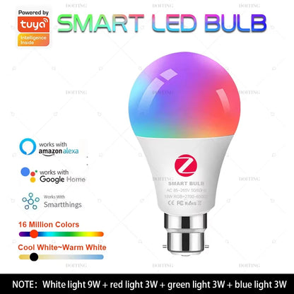 PureNode ZigBee Smart Bulb B22 bayonet - powered by Tuya, works with Alexa, Google Home and SmartThings