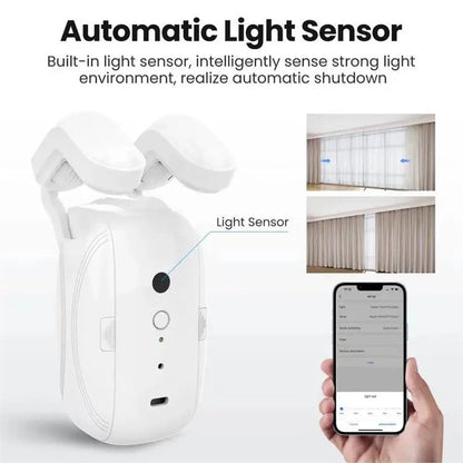 Smart WiFi Curtain Motor easy DIY installation no drilling required