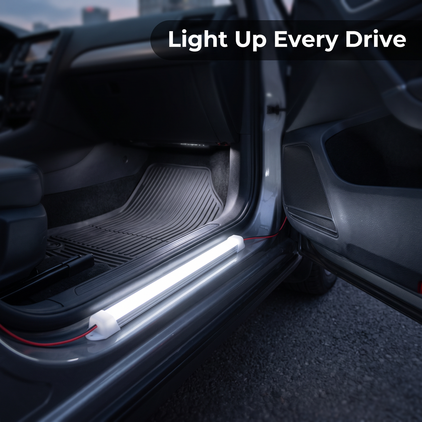 PureNode LED Strip Bar Lights - car interior use case