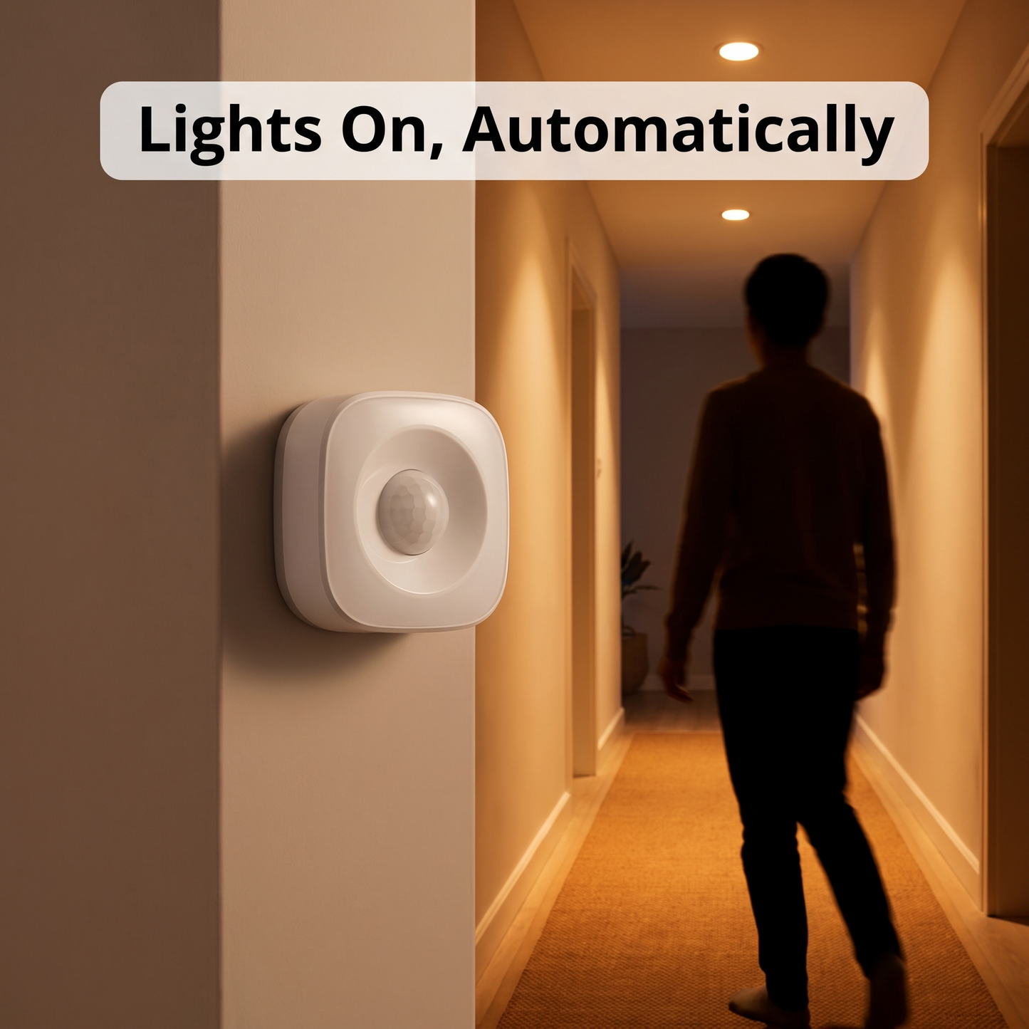 PureNode WiFi/ZigBee PIR Sensor - hallway lights automation use case