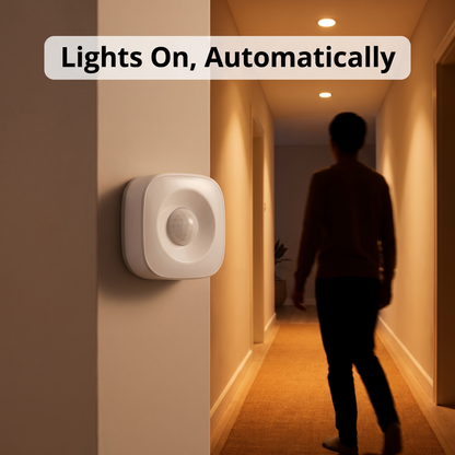 PureNode WiFi/ZigBee PIR Sensor - hallway lights automation use case