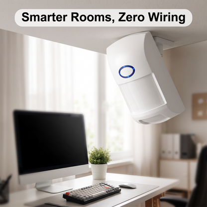 PureNode WiFi PIR Sensor No Hub Required - home office ceiling mount use case