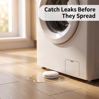 PureNode WiFi Water Leak Kit Siren Alarm - washing machine use case