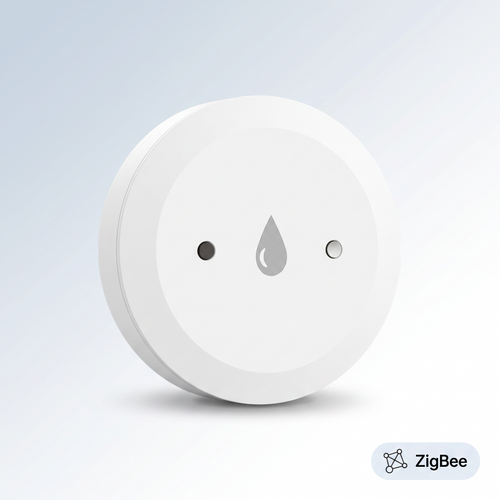 PureNode ZigBee Water Leak Sensor CR2032 - hero shot