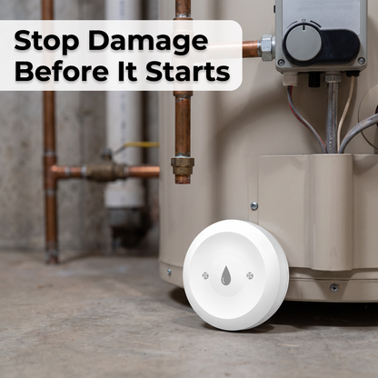 PureNode ZigBee Water Leak Sensor Flood Alert - water heater use case