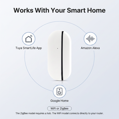 PureNode WiFi/ZigBee Door and Window Sensor - works with Tuya SmartLife, Alexa, Google Home