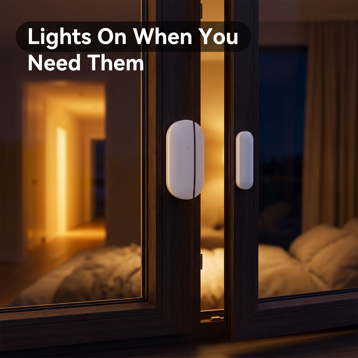 PureNode WiFi/ZigBee Door and Window Sensor - bedroom window automation use case