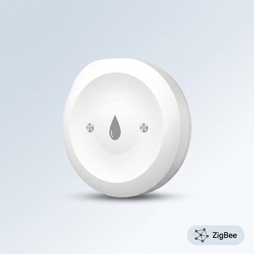 PureNode ZigBee Water Leak Sensor Flood Alert - hero shot