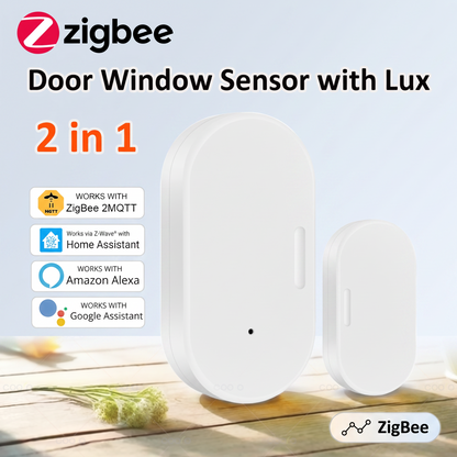 PureNode ZigBee Door Sensor 2-in-1 Lux+Magnet - hero shot