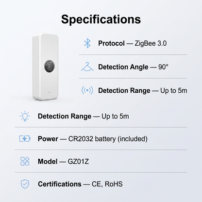 PureNode ZigBee Illuminance Sensor - specifications sheet