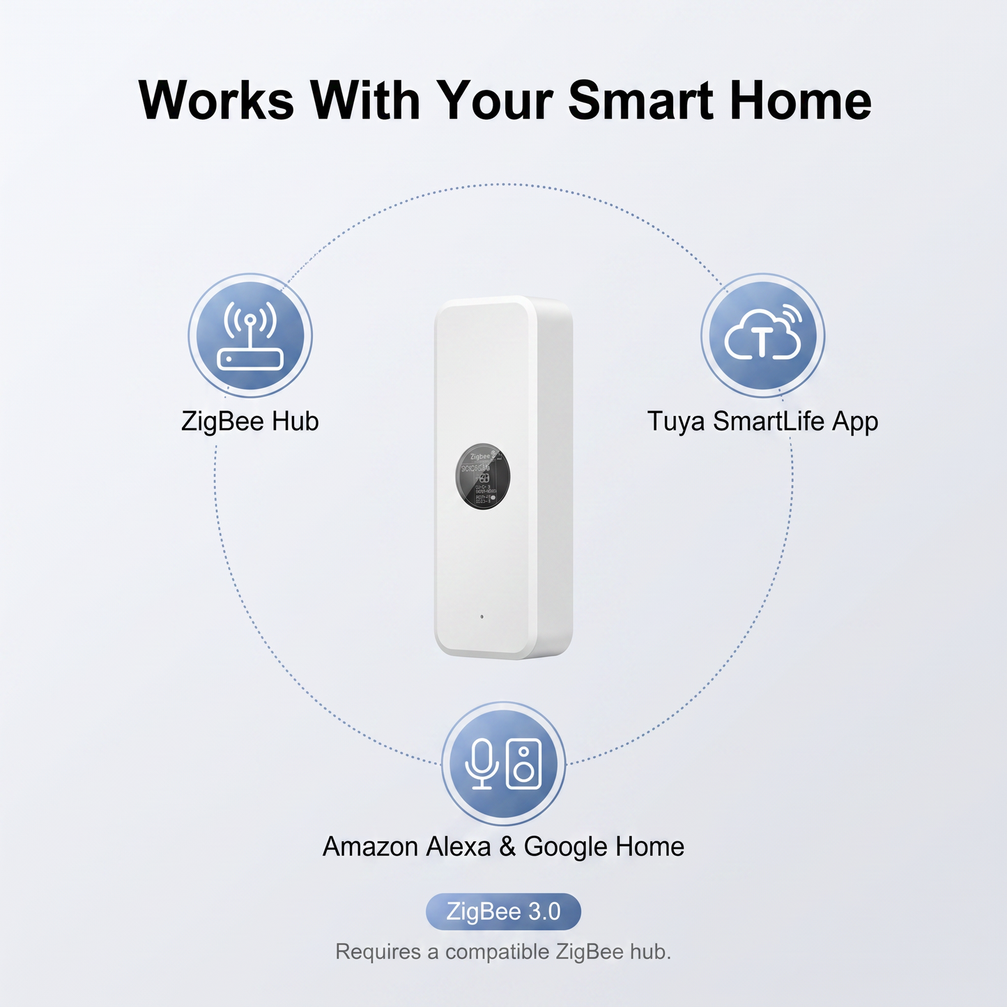 PureNode ZigBee Illuminance Sensor - works with ZigBee hub, Tuya SmartLife, Alexa, Google Home