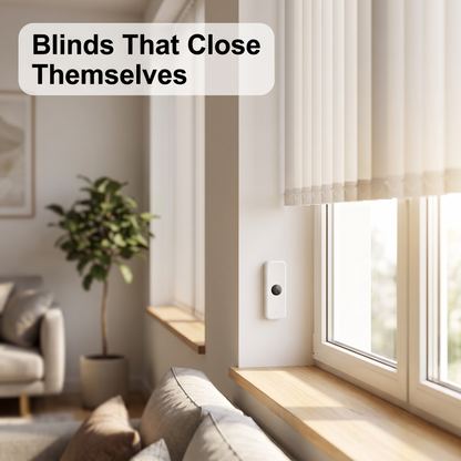 PureNode ZigBee Illuminance Sensor - motorized blinds automation use case