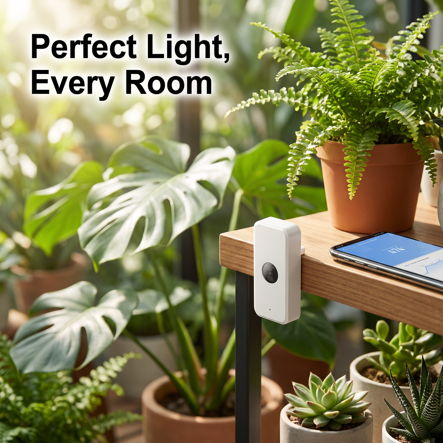 PureNode ZigBee Illuminance Sensor - plant light monitoring use case