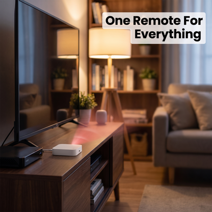 PureNode Multi-Mode Hub ZigBee WiFi IR - entertainment center IR control use case