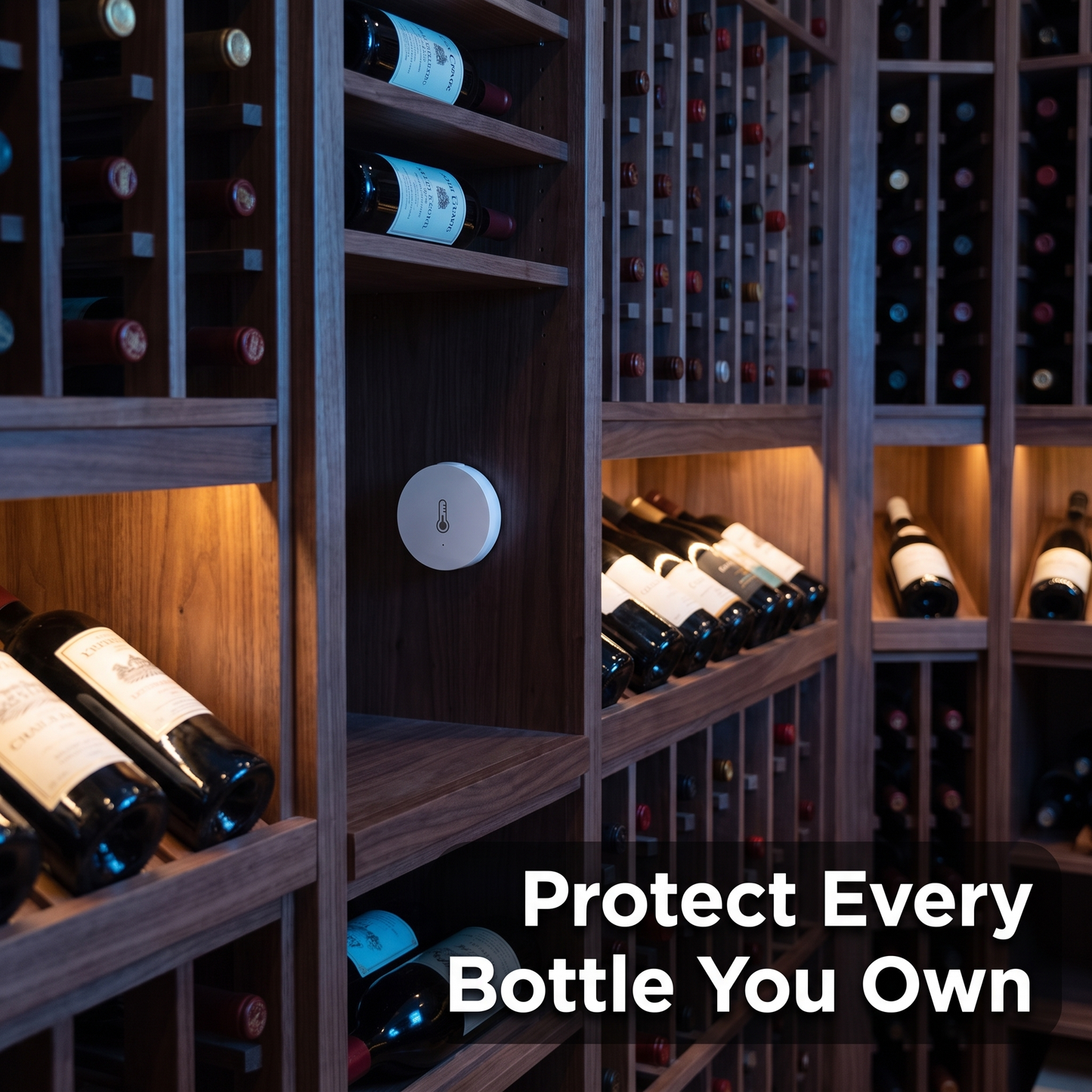 Smart humidity sensor protecting wine cellar storage conditions