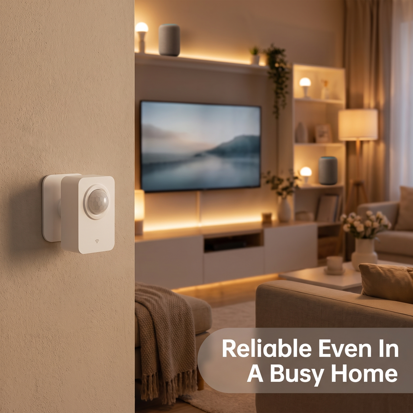 ZigBee motion sensor reliably working in busy smart home living room